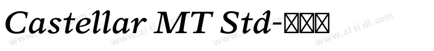 Castellar MT Std字体转换